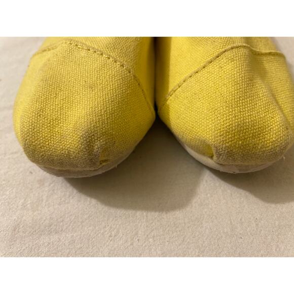 Toms Women's Size 9 Alpargata Flats Slip On‎ Yellow Shoes - Picture 7 of 8